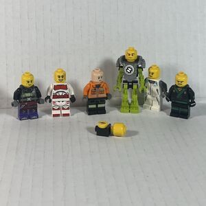 Lego Hero Factory Minifigure Lot Of 6 And two accessories